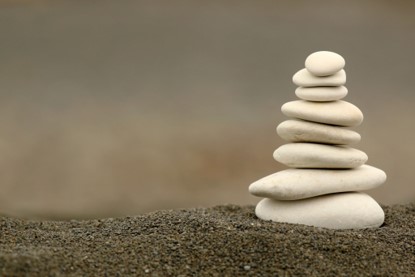 Neatly Stacked Rocks