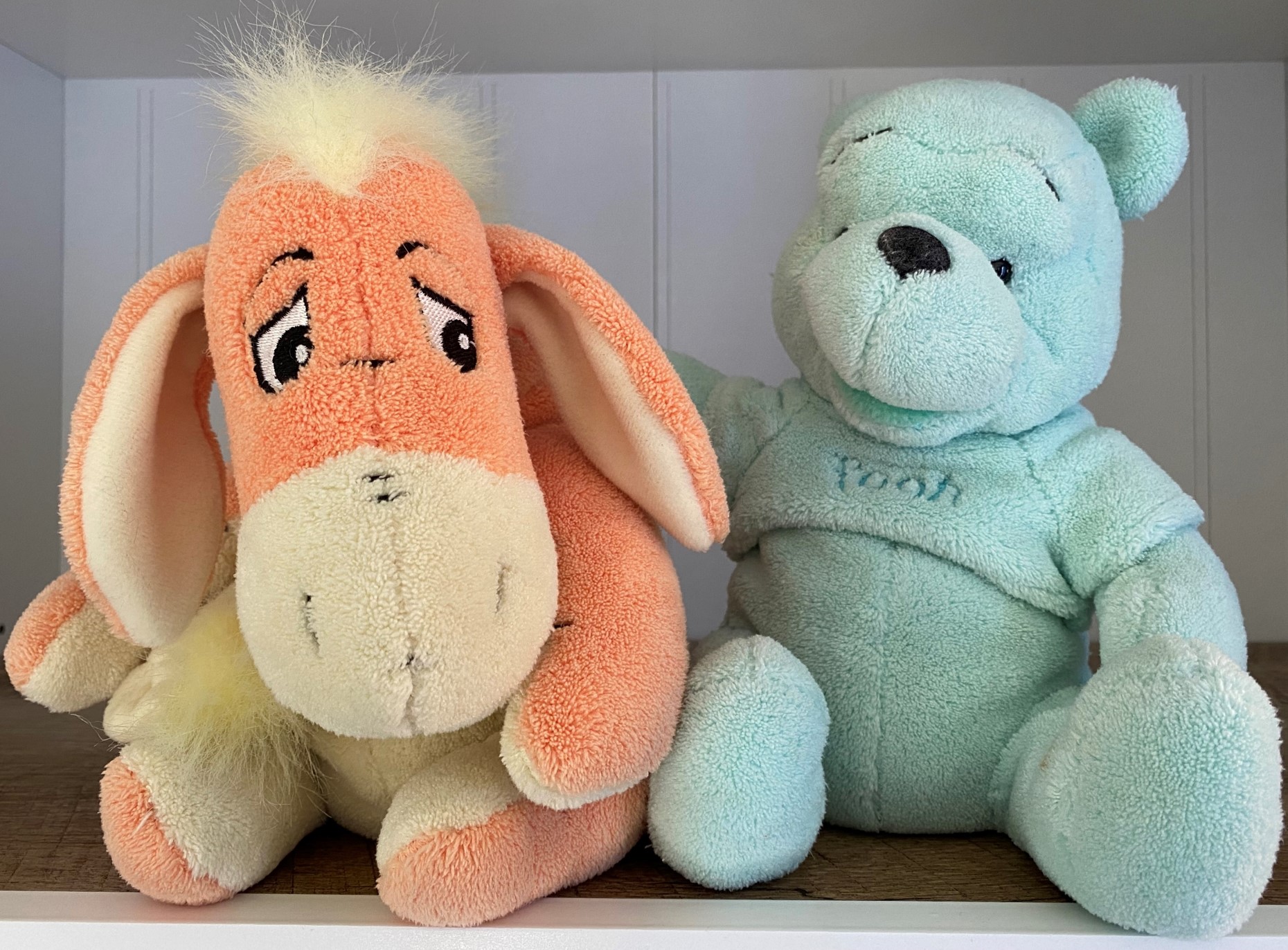 Stuffed animals: Winnie-the-Pooh and Eeyore